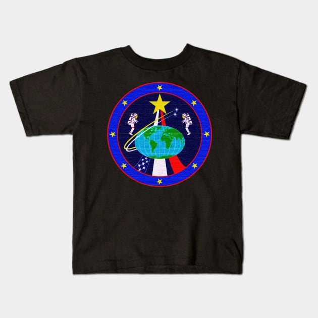 Black Panther Art - NASA Space Badge 55 Kids T-Shirt by The Black Panther
